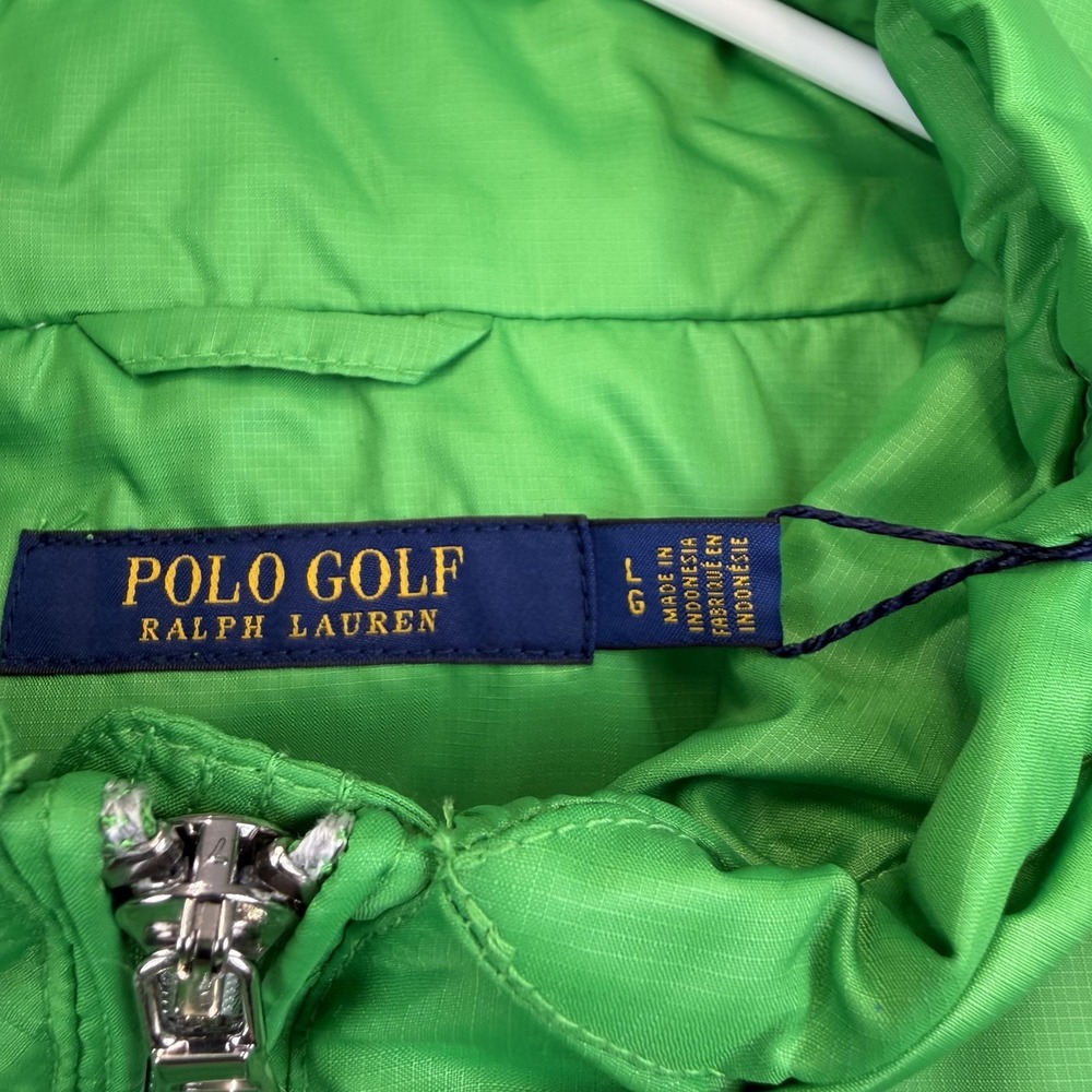 Polo Golf‎ Ralph Lauren Vest Womens Large Green Water Repellent Windbreaker - Picture 9 of 13
